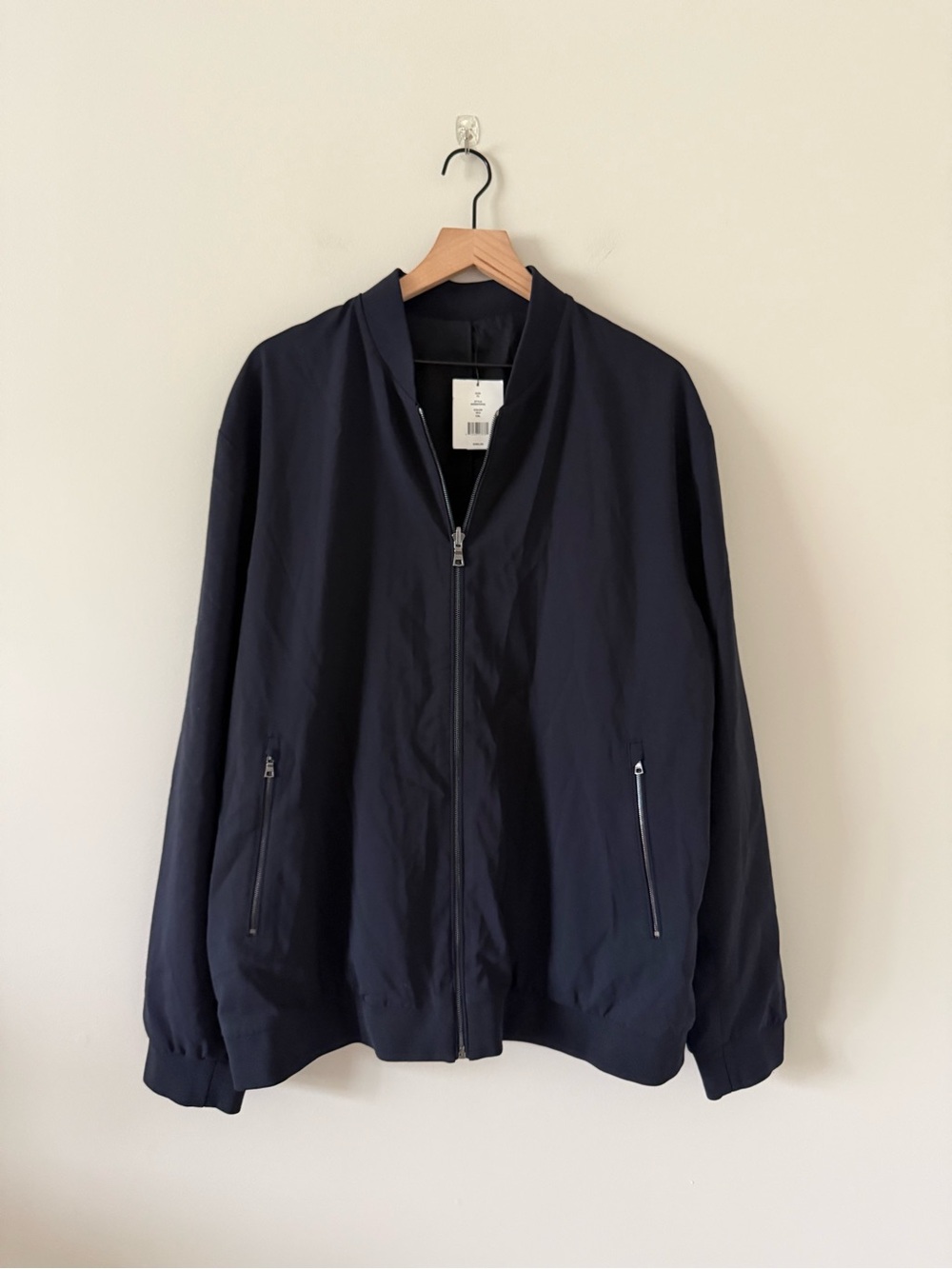 NWT Vince Navy/ Black Reversable Bomber Jacket - Lightweight Size XL